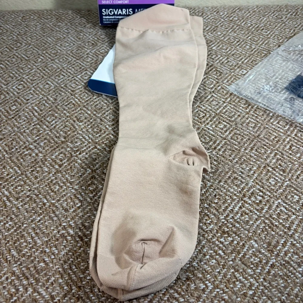 Sigvaris Select Comfort Women's Knee-High Socks Long 30-40mmHg Size: ML Natural